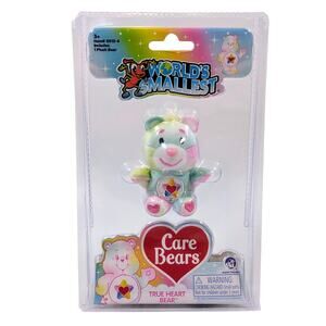 Super Impulse World's Smallest Care Bears True Heart Bear 2.75 Inch Plush NEW